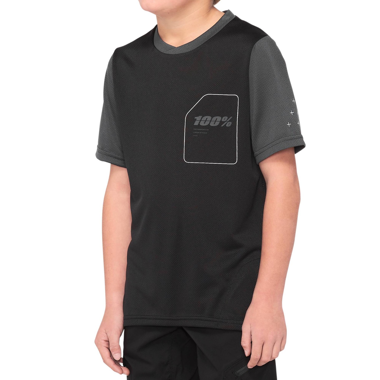 100 Ridecamp Youth Jersey 2022 Black Charcoal L 10090₽