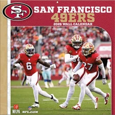 Turner Licensing NFL San Francisco 49ers 2026 Wall Calendar  12'' X 12''  12 Mo.