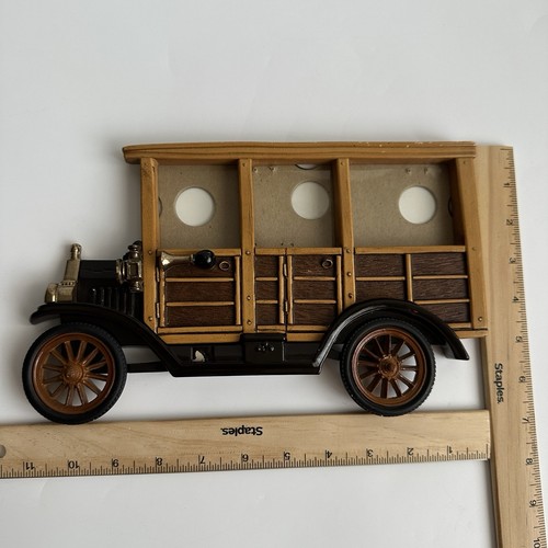 RARE Vintage Model T Collage Multi Photo Picture Frame Plastic 6.5x11" Ornate 3D - Picture 2 of 14