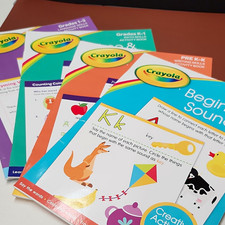 Crayola Activity Book Lot Beginning Sounds Pr...