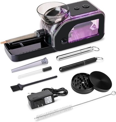 Electric Cigarette Rolling Machine, Portable Tobacco Injector Machine can Grind
