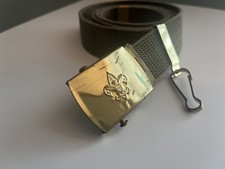 Cinturón Boy Scouts vintage con clip para cuchillo