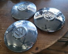 3 Vintage 1960s-70s Vw Hub Caps See Photos