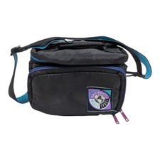 VTG Samsonite World Sport Padded Camera Camcorder BAG Black Aqua Strap Retro