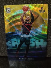 Damian Lillard 2019-20 Donruss Optic Gold Wave Prizm #7 Card