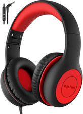 K1 Kids Headphones Wired with Mic, Volume Limit Headphones for Kids