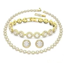 Swarovski Ariana GrandexSwarovski Tennis Necklace Bracelet Earrings Combination