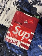 Supreme Hanes Bones Thermal Crew 1 Pack Red - Xl