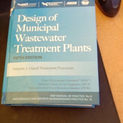 Water Environment Federation Municipal Wastewater Plants MOP 8 5th HC 3V