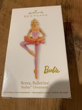 Hallmark Keepsake Ornament Barbie Brava Ballerina Pink Orange Tutu Dancing 2012