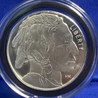 I oz Silver Round Indian Head Buffalo 1 Troy Ounce