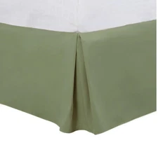 Cosy House Full Size Pleated Soft Bed Skirt w/ 14” Drop 1500 Series - Sage Green
