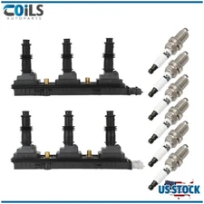 Ignition Coils and Spark Plugs For Saturn Vue 02-03 3.0L Cadillac CTS 03-04 3.2L