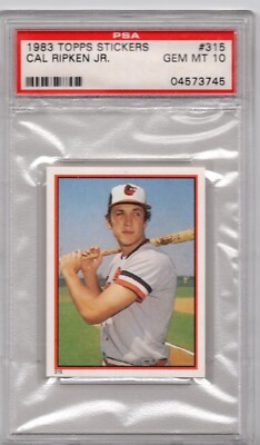 1983 Topps Sticker #315 Cal Ripken PSA 10 | eBay