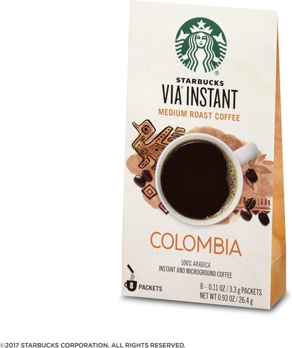 Starbucks VIA Ready Brew Instant Colombia Coffee, 3.3 Grams, 8Box - 第 3/3 張圖片