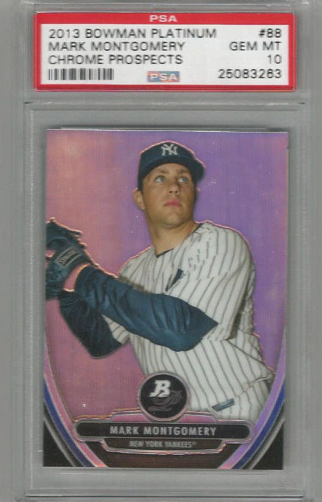 2013 Bowman Chrome Platinum Mark Montgomery Chrome Prospects PSA 10 Rookie