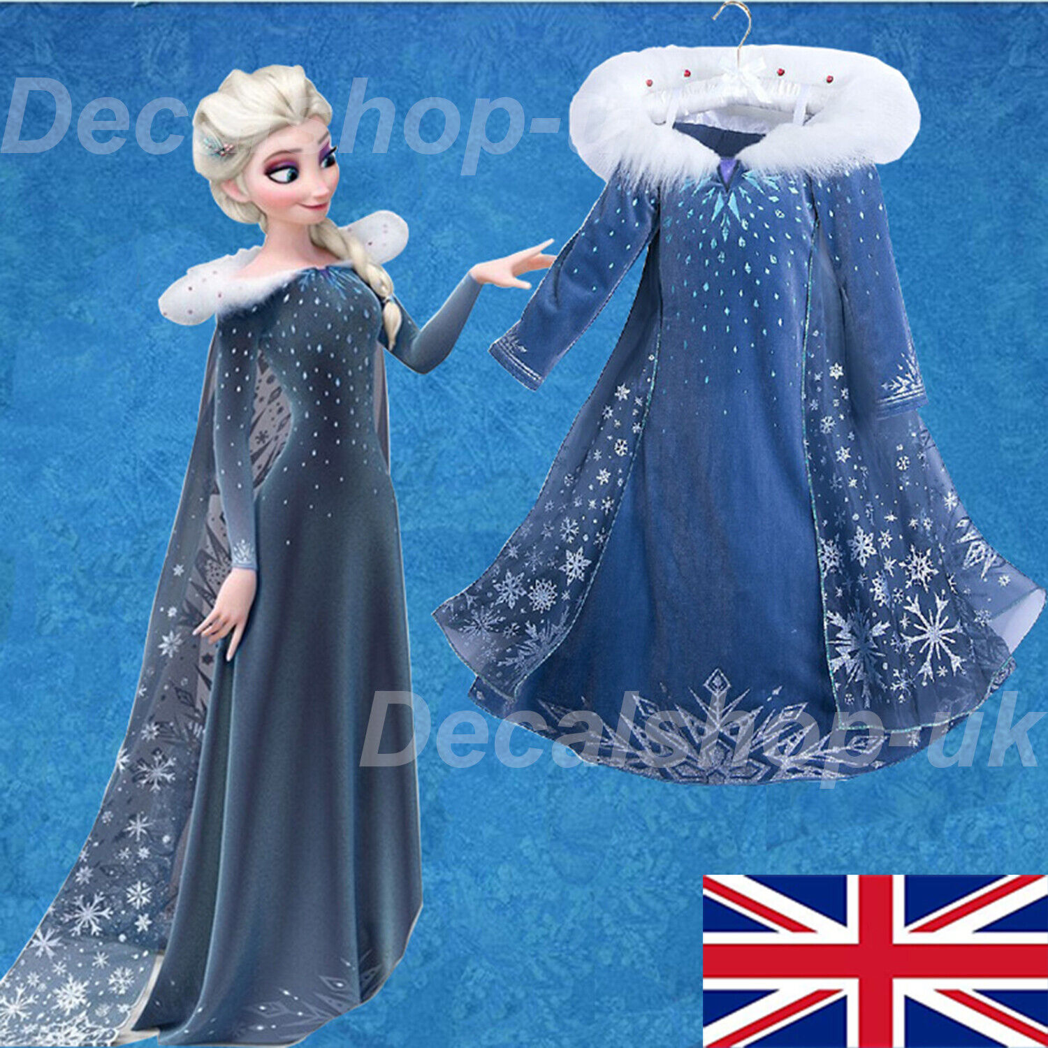 Buy Disney Frozen 2 Elsa Adventure Girls Role-Play Dress Features Ice  Crystal Winged Cape, Sleek Dress Cut with Glittery, Frosty Trim - Fits  Sizes 4-6X, for Ages 3+ Online at Lowest Price