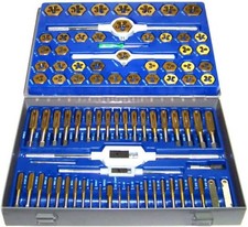 86 pcs Tap and Die Combination Set Tungsten Steel Titanium Coated SAE & Metric