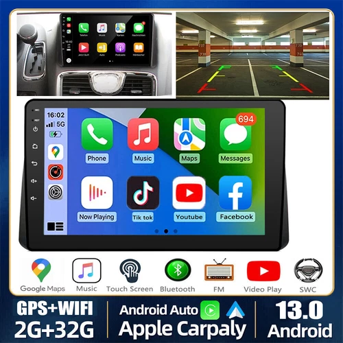 Carplay For Dodge Grand Caravan 2011-20 Android 12 Car Stereo Radio GPS NAVI Cam - Picture 3 of 17