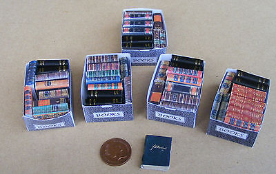1:12 Scale Assorted Opening Books 2cm 2.3cm High In A Box Tumdee Dolls House