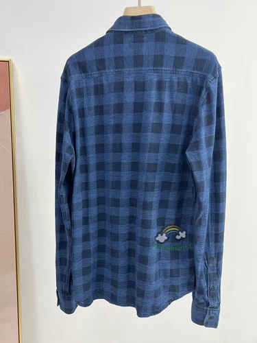 Brandneu Faherty Indigo Buffalo Langarm Strick Jahreszeiten Shirt M L XL - Bild 13 von 15