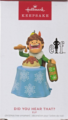 Hallmark DID YOU HEAR THAT?  Elf Keepsake Magic Sound Ornament 2023