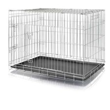 Gabbia recinto pieghevole per cane trasportino kennel cani in ferro metallo dog