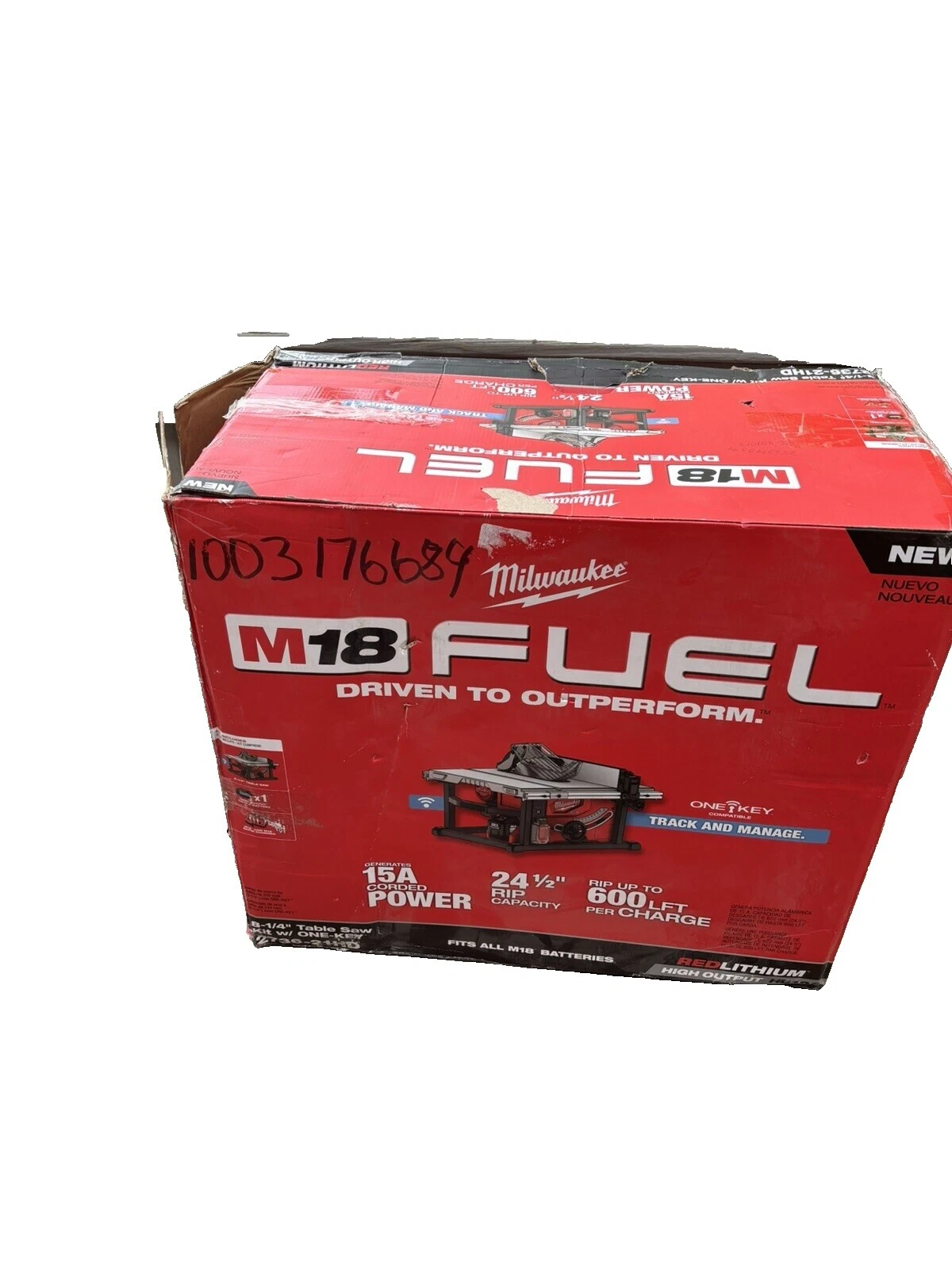 Sierras de mesa Milwaukee Batería incluida