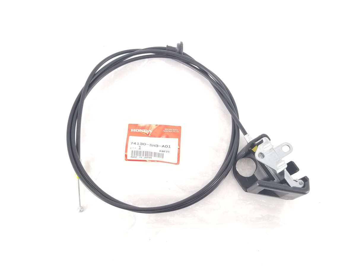 Genuine OEM Honda 74130-SH3-A01 Hood Release Cable w/ Handle 1988