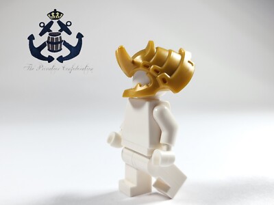 LEGO NINJAGO Minifigure Pearl Gold Helmet Ninja Samurai Dragon