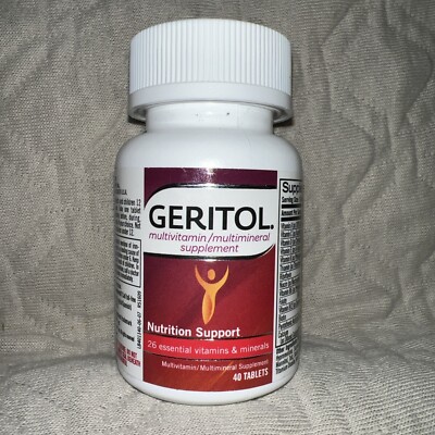 Geritol Multivitamin Nutrition Support Multi-Mineral Supplement Tab 40 Ct  7/27