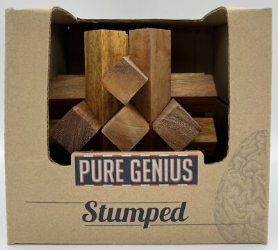 Intellectual Property Stumped Wooden Puzzle Brainteaser IQ Level Raise