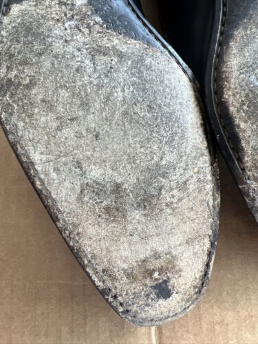 Salvatore Ferragamo ""Tweed"" schwarze Lederhalbschuhe für Herren Größe US 10,5 10 1/2 - D - Bild 23 von 24