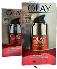 2 olay regenerist micro-sculpting fragrance free moisturizer 1.7oz ea