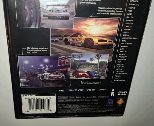Gran Turismo 3 A-Spec Sony PlayStation 2 PS2 Black Label 2001 Sony Computer NEW - Picture 16 of 18