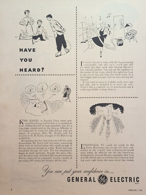 #ad #ad General Electric Innovative Products Fluorescent Lights Vintage Print Ad 1952 $16.77