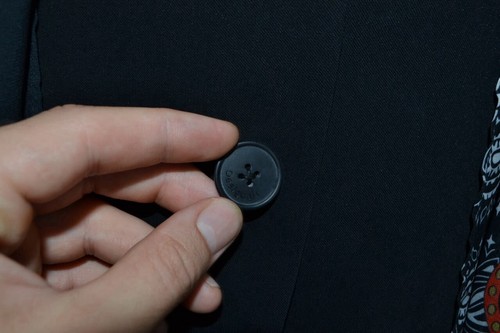 Desigual Blazer giacca nera da donna carriera ufficio fazzoletto Wanita taglia 46 - Foto 5 di 15