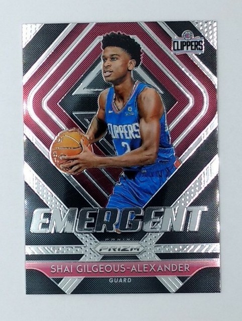 2018-19 Panini Prizm Emergent Shai Gilgeous-Alexander #11, Clippers, Insert