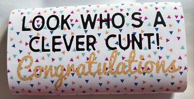 Clever, gut gemacht, Sweary Congrats Schokoriegel Geschenk. Say It With Chocolate.