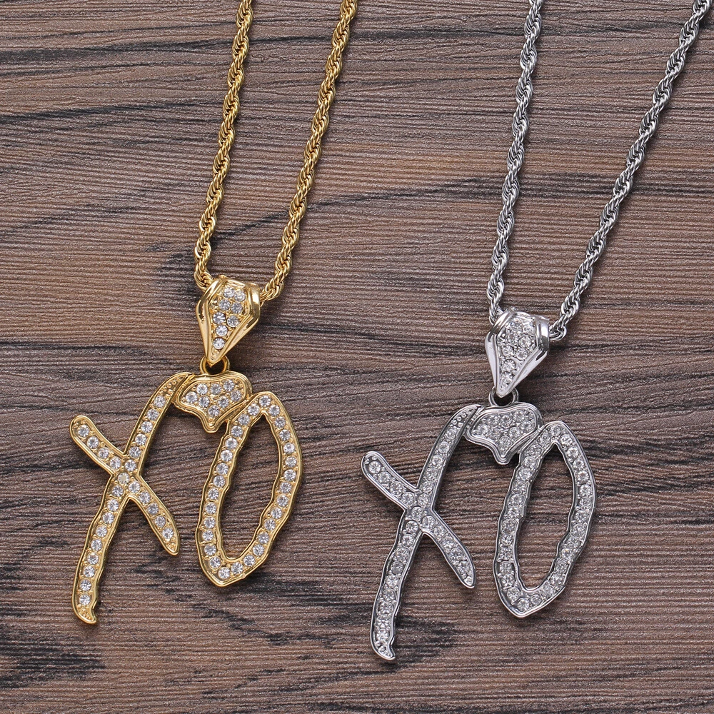 14k Gold XO Necklace – Sabrina Design