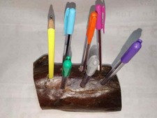 Natural Wooden Pen  Pencil Holder