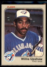 1983 Fleer Willie Upshaw #442 Toronto Blue Jays