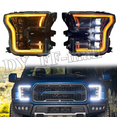 Projektor scheinwerfer für Ford F150 2015-2017 Scheinwerfer LED DRL w/Sequential