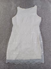 ABS Dress Collection Women Dress 14 White Sle...