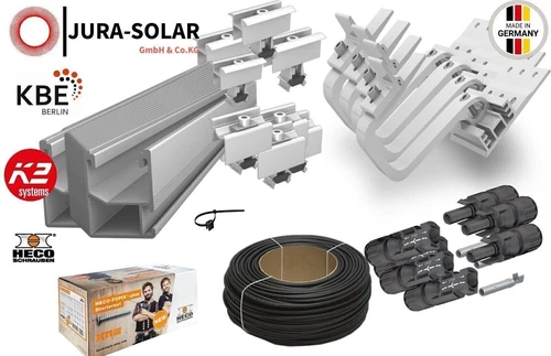PV Montageset: K2 Montagesystem für PV-Anlagen für Ton- und Betondachziegel - Bild 1 von 5