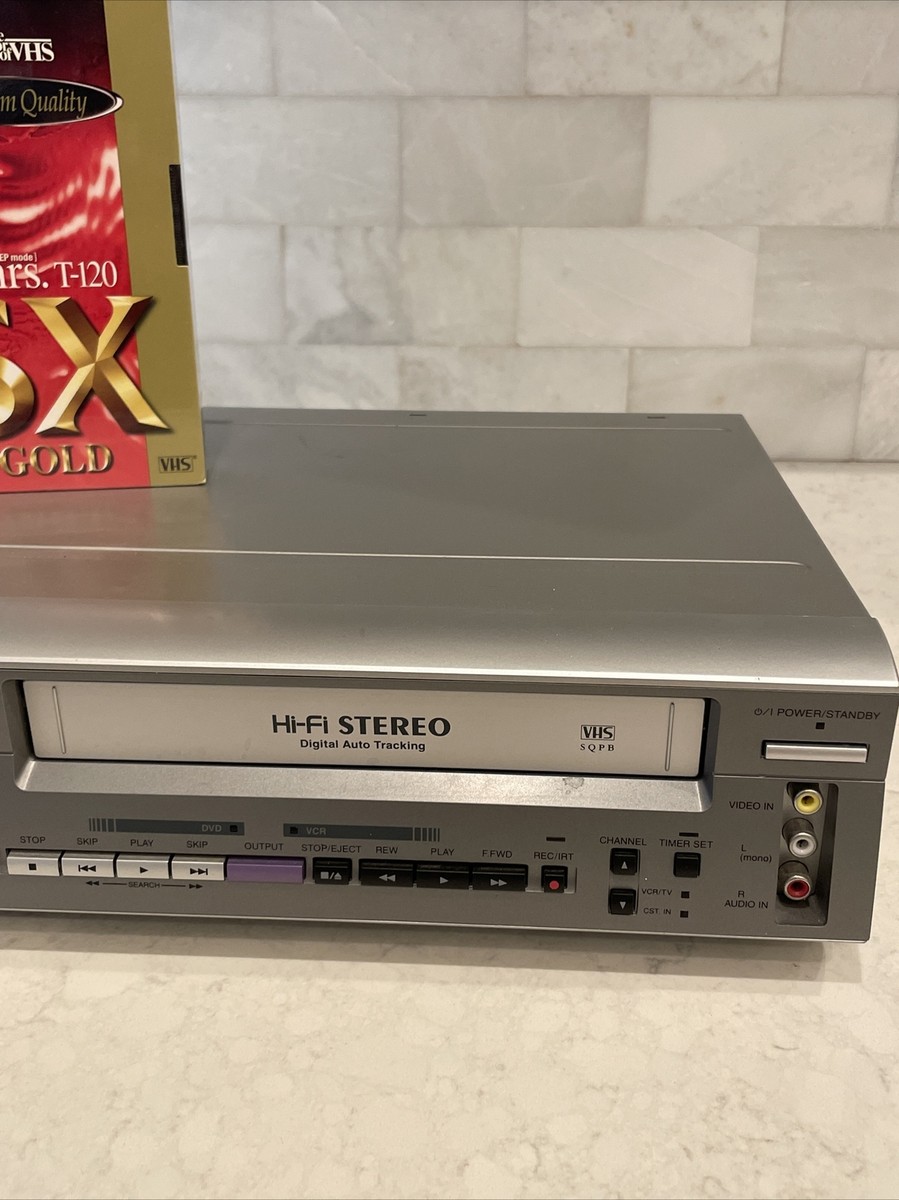 Hitachi DVD/VCR Combo # DV-PF2U Hi-Fi VHS Player Recorder