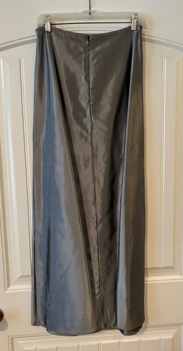 Jessica McClintock Bridal Silver Gray Evening Prom Formal Maxi Long Skirt Size 8 - Picture 2 of 3