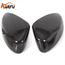 Pair Carbon Fiber Style Mirror Cover Cap For 2003 2004-2007 Infiniti G35 Coupe