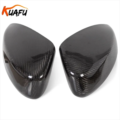 Pair Carbon Fiber Mirror Cover Cap For 2003 2004-2007 Infiniti G35 Coupe