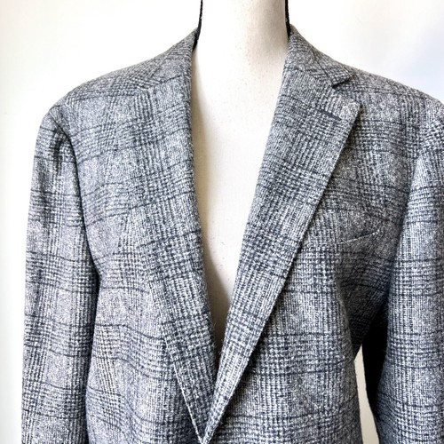 SUITSUPPLY Havana Wool/Silk/Cashmere Blend Plaid Check Blazer—SZ. 46 Slim - Picture 3 of 18